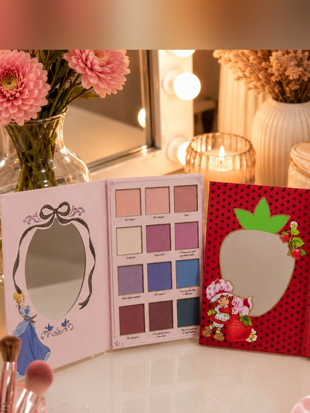 Disney Cinderella & Strawberry Shortcake Eyeshadow Palette Bundle